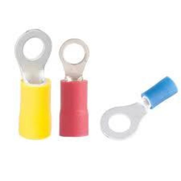 Q2 Products 12-10 GA. NYLON 1/2" RING TERMINAL (AWG Yellow 10-12) RB4-12